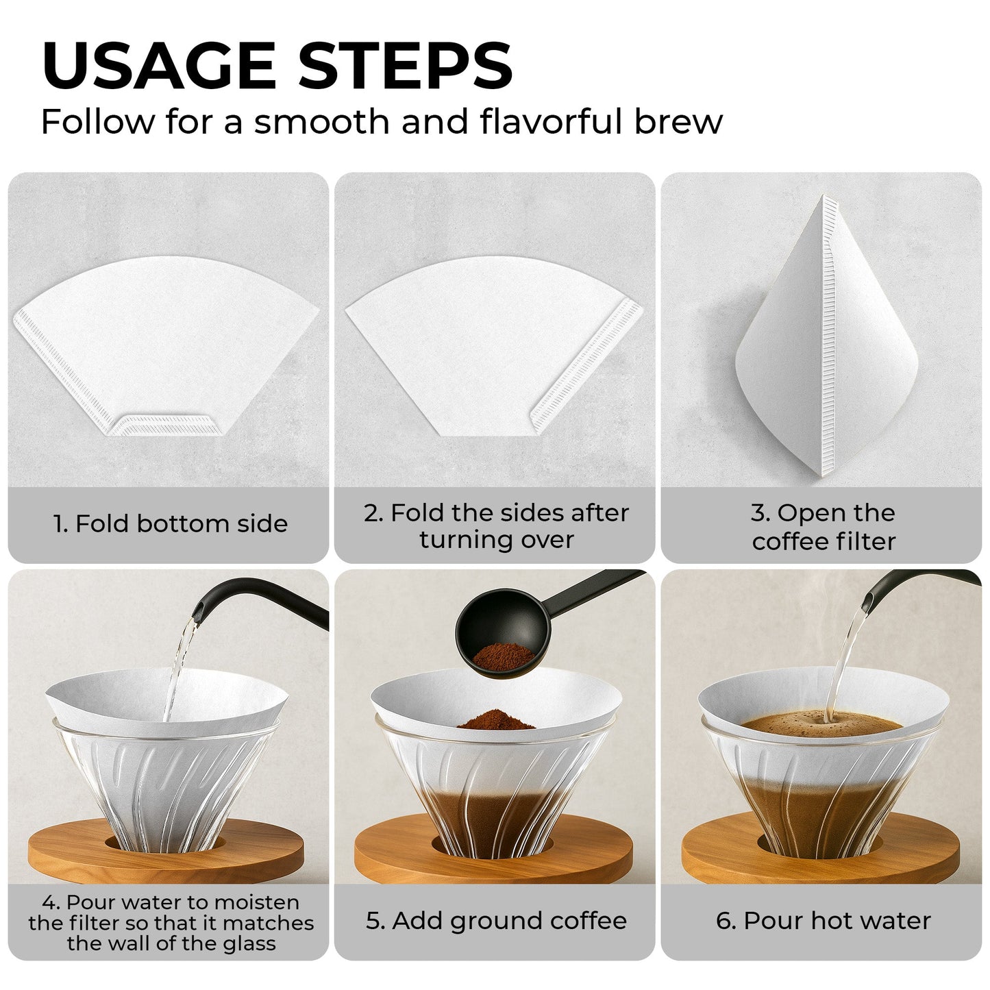 Organic Premium Coffee Filters #4,